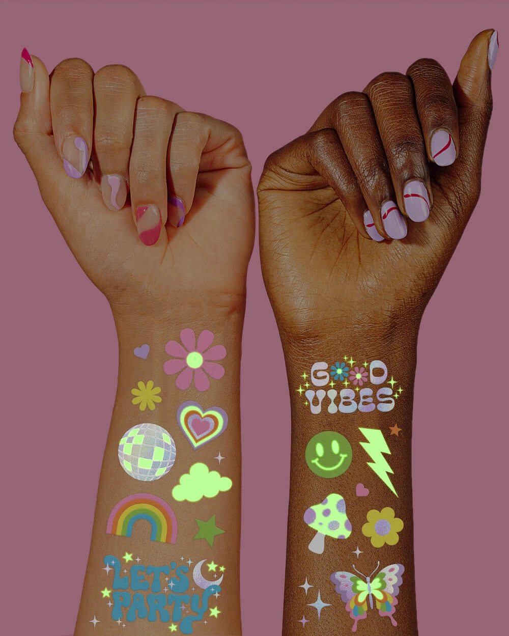 Glow in the Dark Temporary Tattoos