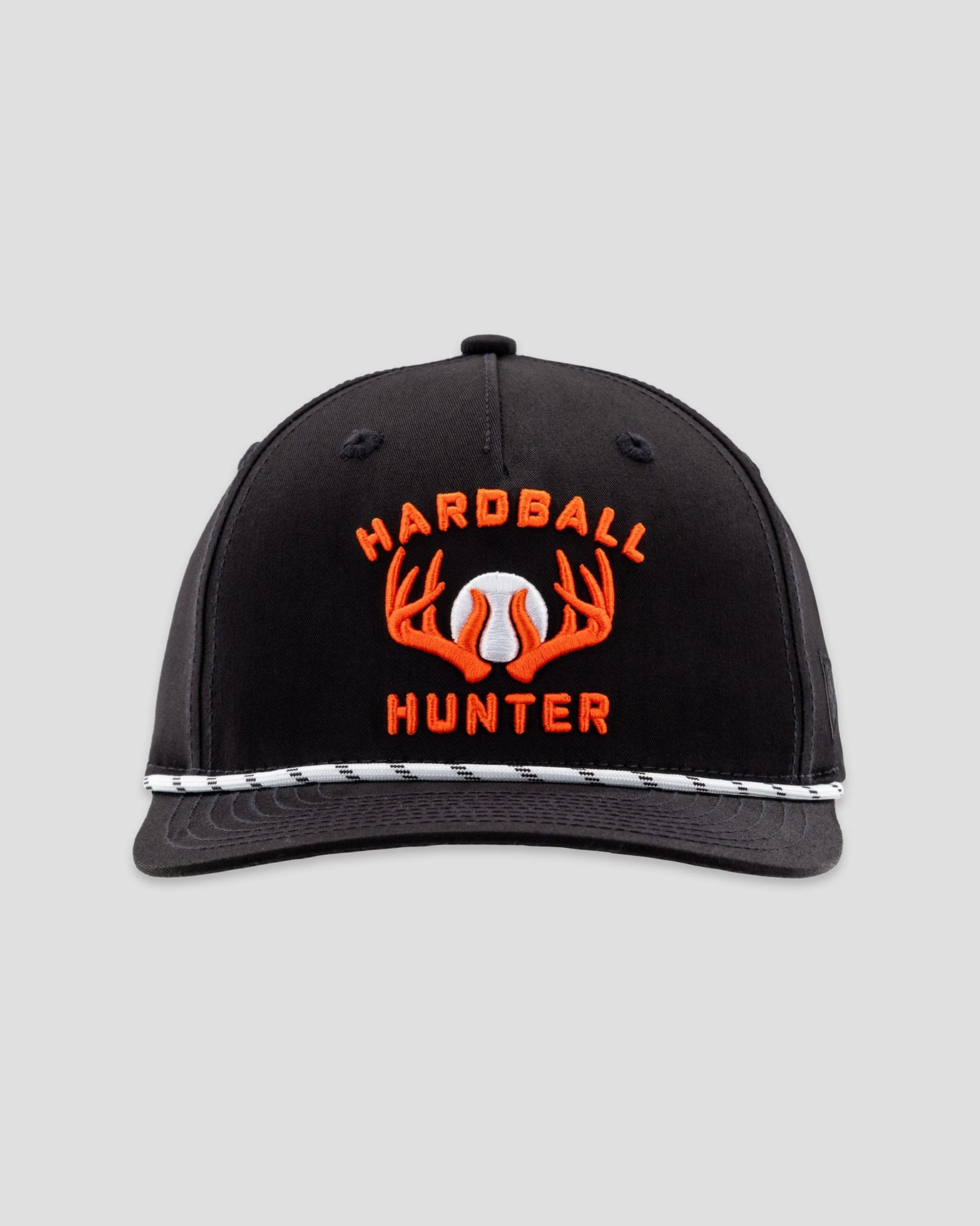 Hardball Hunter Five Panel Rope Cap - Black