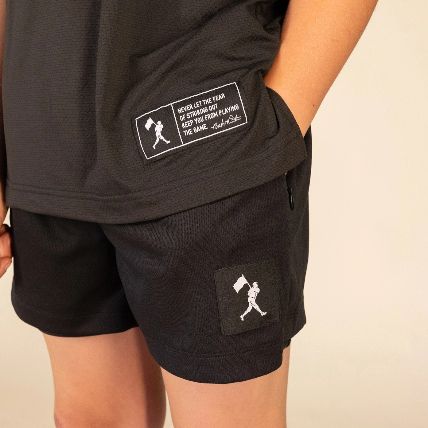 Diamond Air Liner Mesh Training Shorts (Black) - Youth