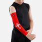 Red Baseball Cross Kids Arm Sleeve