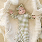 Green Gingham Knot Gown