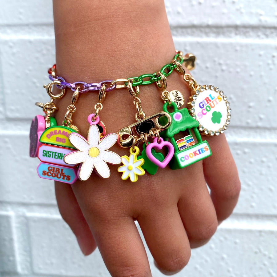 Gold Girl Scout Medallion Charm