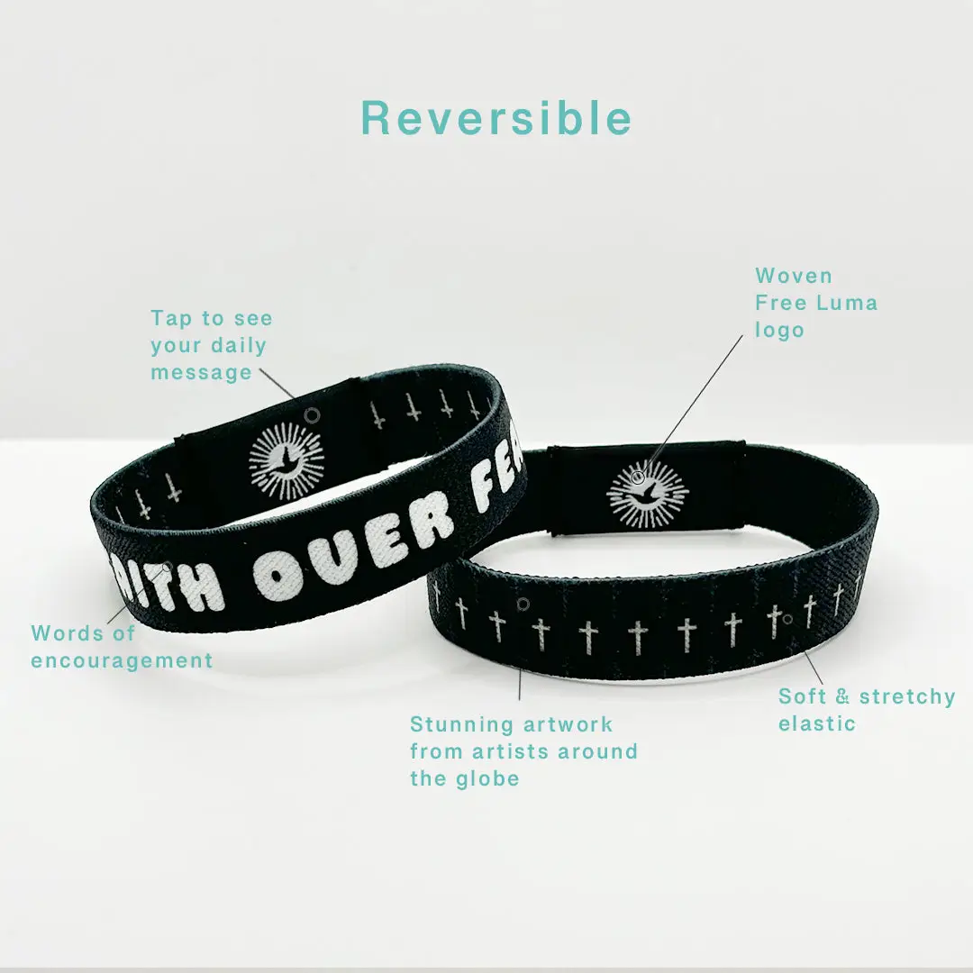 Faith Over Fear Nfc Bible Verse Bracelet