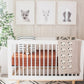Rust Mudcloth Crib Sheet