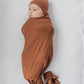 Rust Bamboo Stretch Swaddle
