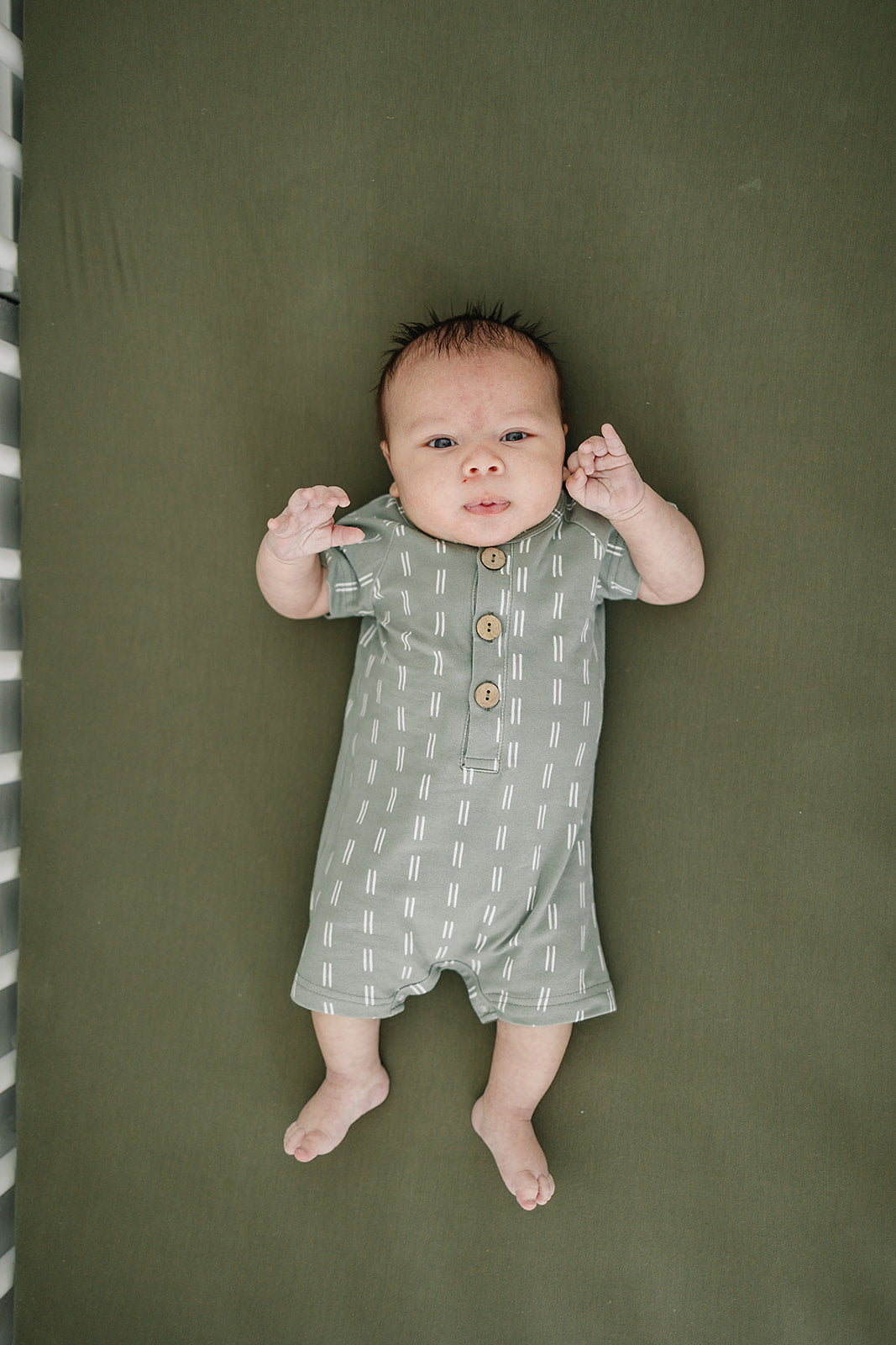 Sage Strokes Summer Romper