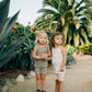 Sage Floral Tank + Biker Short Set