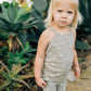 Sage Floral Tank + Biker Short Set