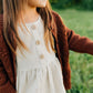Dark Rust Cable Knit Cardigan