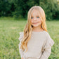 Oatmeal Knit Ruffle Sweater