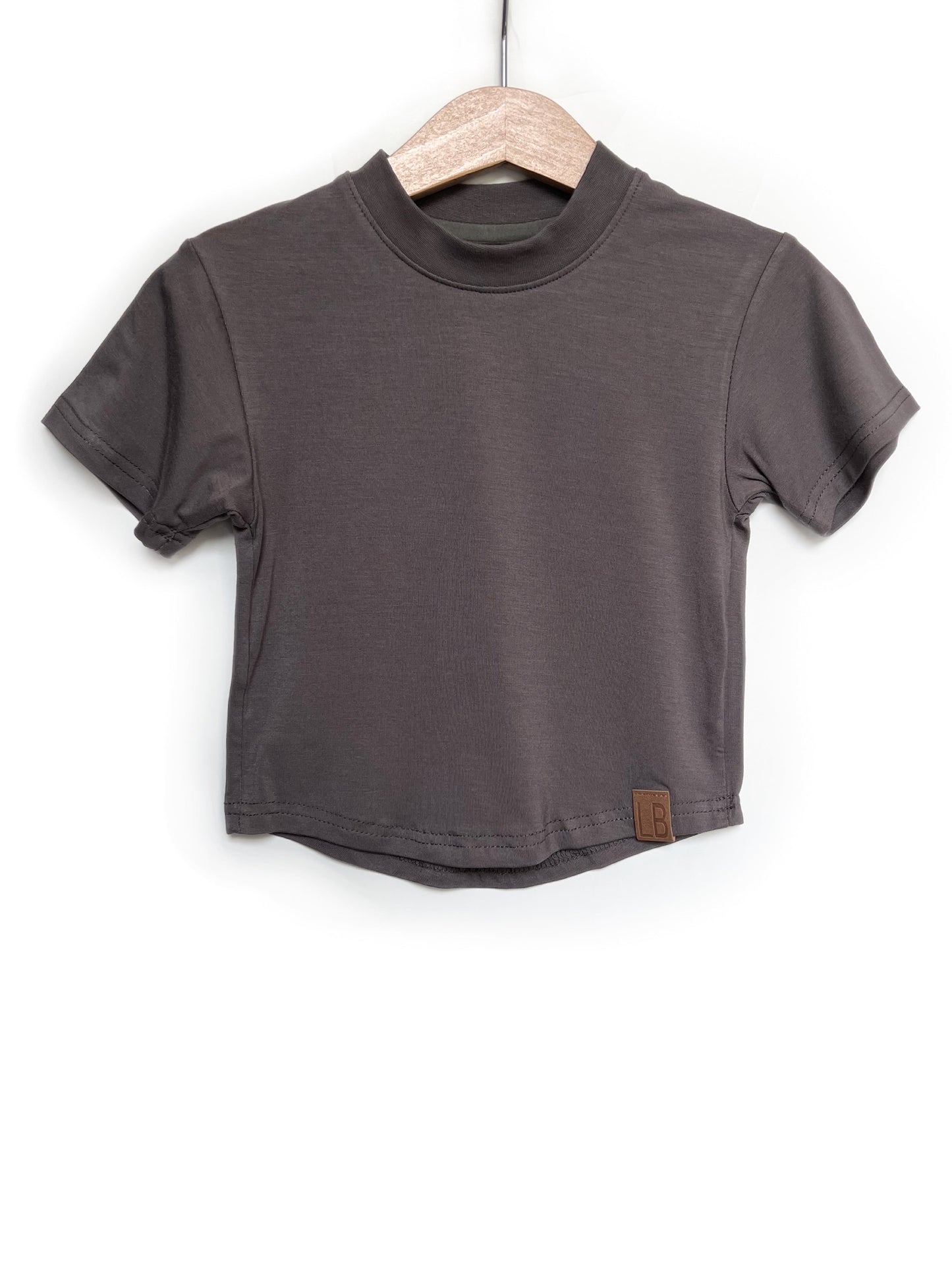 Oversized Bamboo Tee- Stone