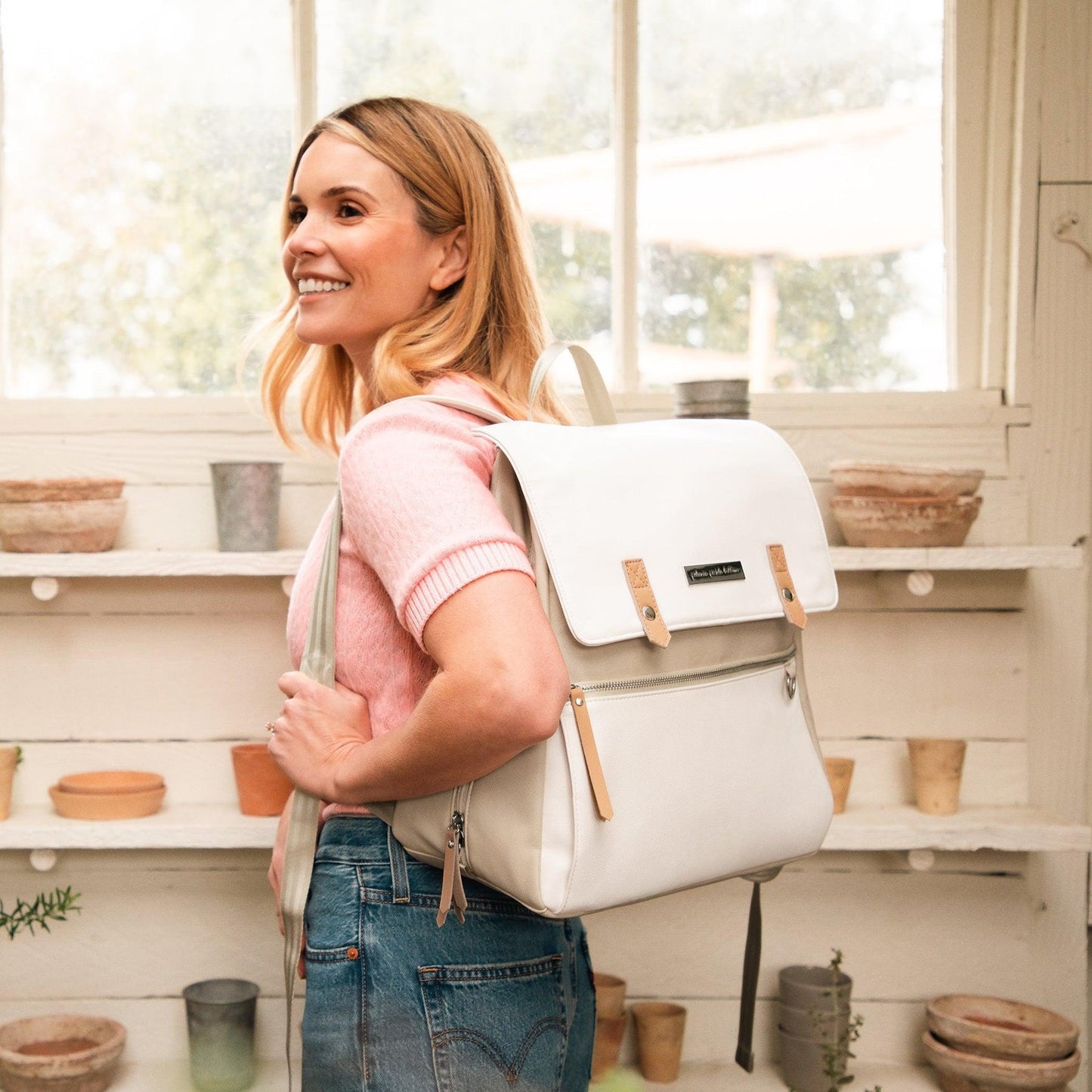 META BACKPACK IN TOASTED MARSHMALLOW