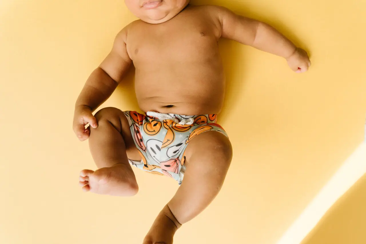 Colorful Smiley Swim Trunks