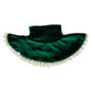 Evergreen Velvet Skater Skirt