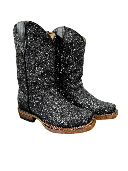 Tanner Mark Black Sparkle Boots