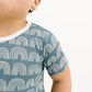 Blue Rainbows Bamboo Shorts Set