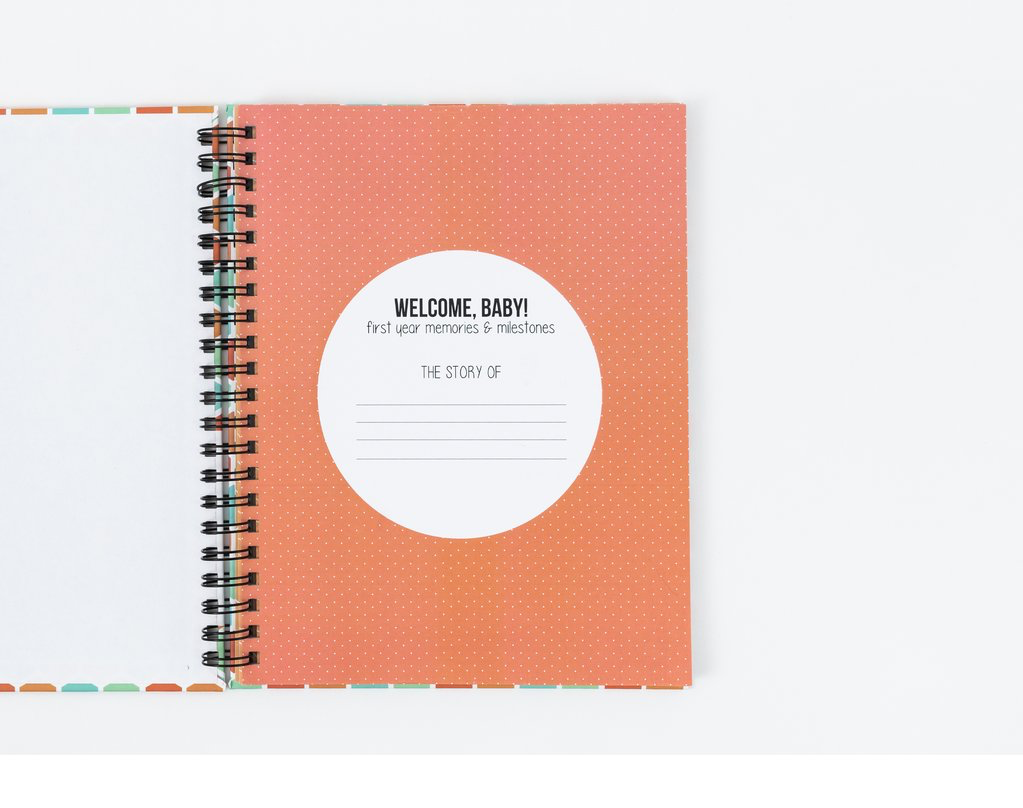 Sherbet Honeycomb- Baby Memory Book