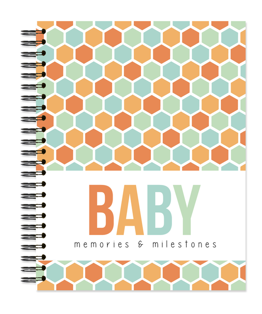 Sherbet Honeycomb- Baby Memory Book