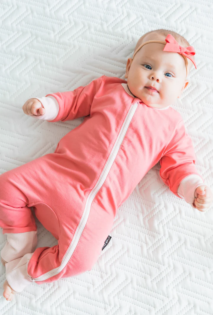 2-Way Zip Romper - Strawberry