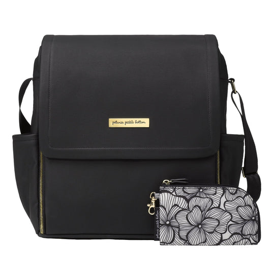 BOXY BACKPACK IN BLACK MATTE LEATHERETTE