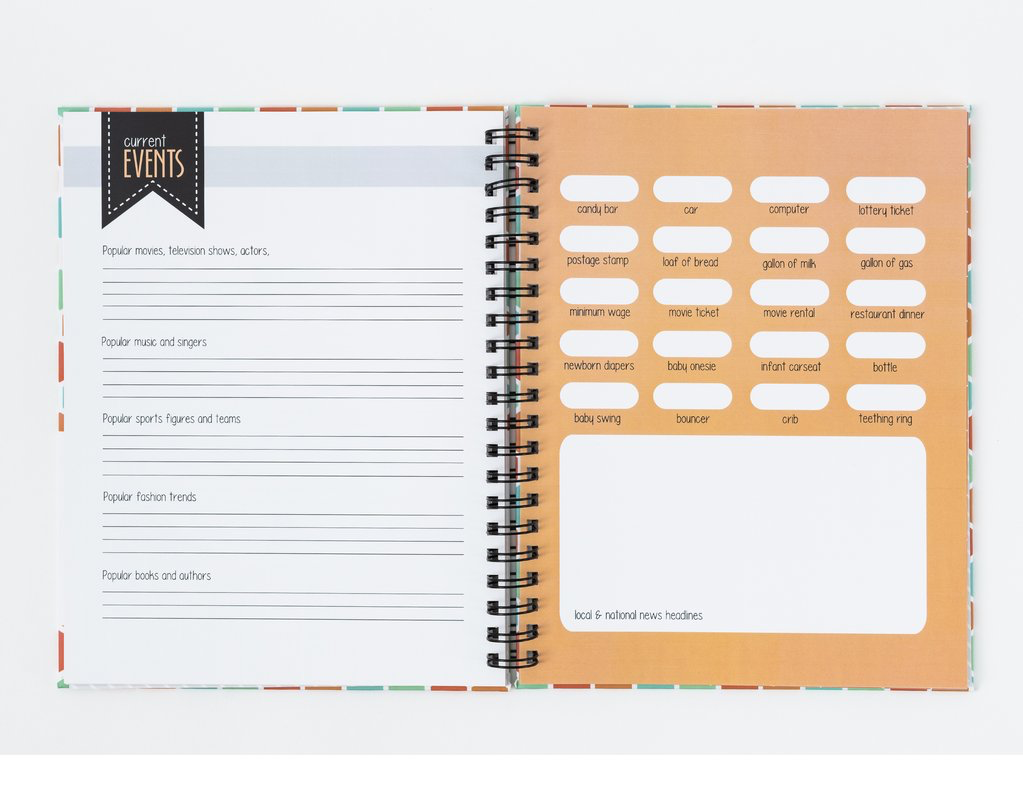 Sherbet Honeycomb- Baby Memory Book