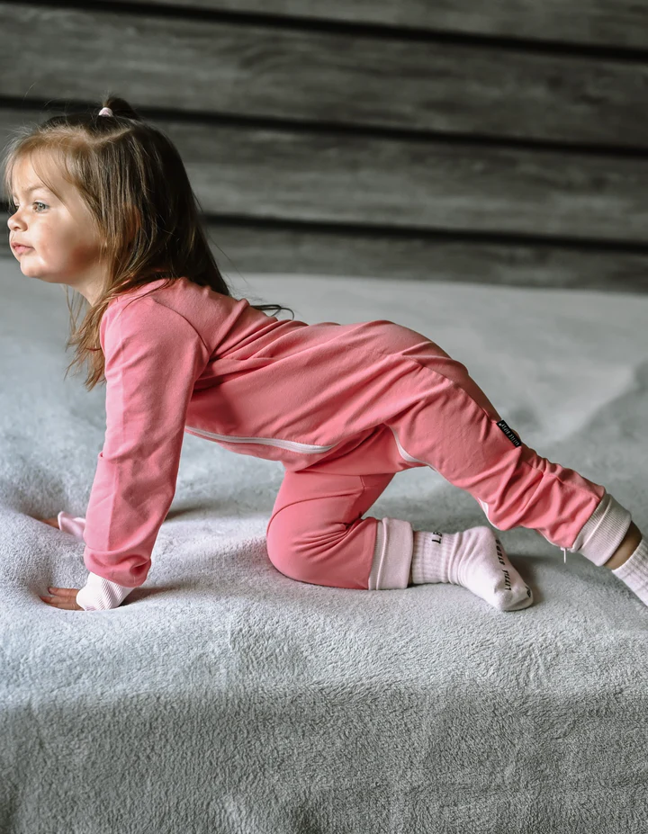 2-Way Zip Romper - Strawberry