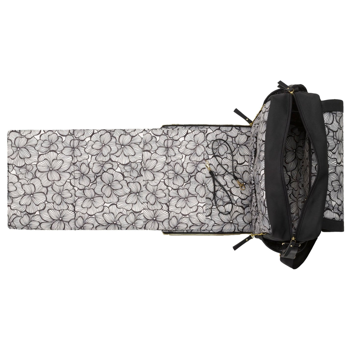 BOXY BACKPACK IN BLACK MATTE LEATHERETTE
