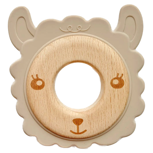 Llama Teether - Wood and Silicone