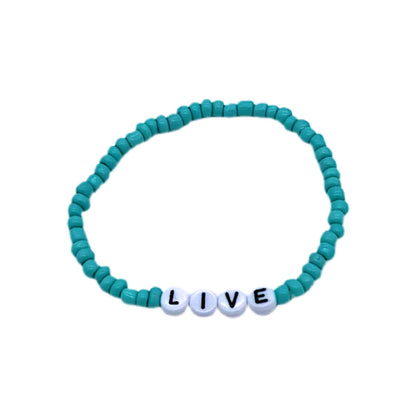 LIVE•LAUGH•LOVE Beaded Bracelet