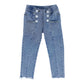Double Button Creased Straight Leg