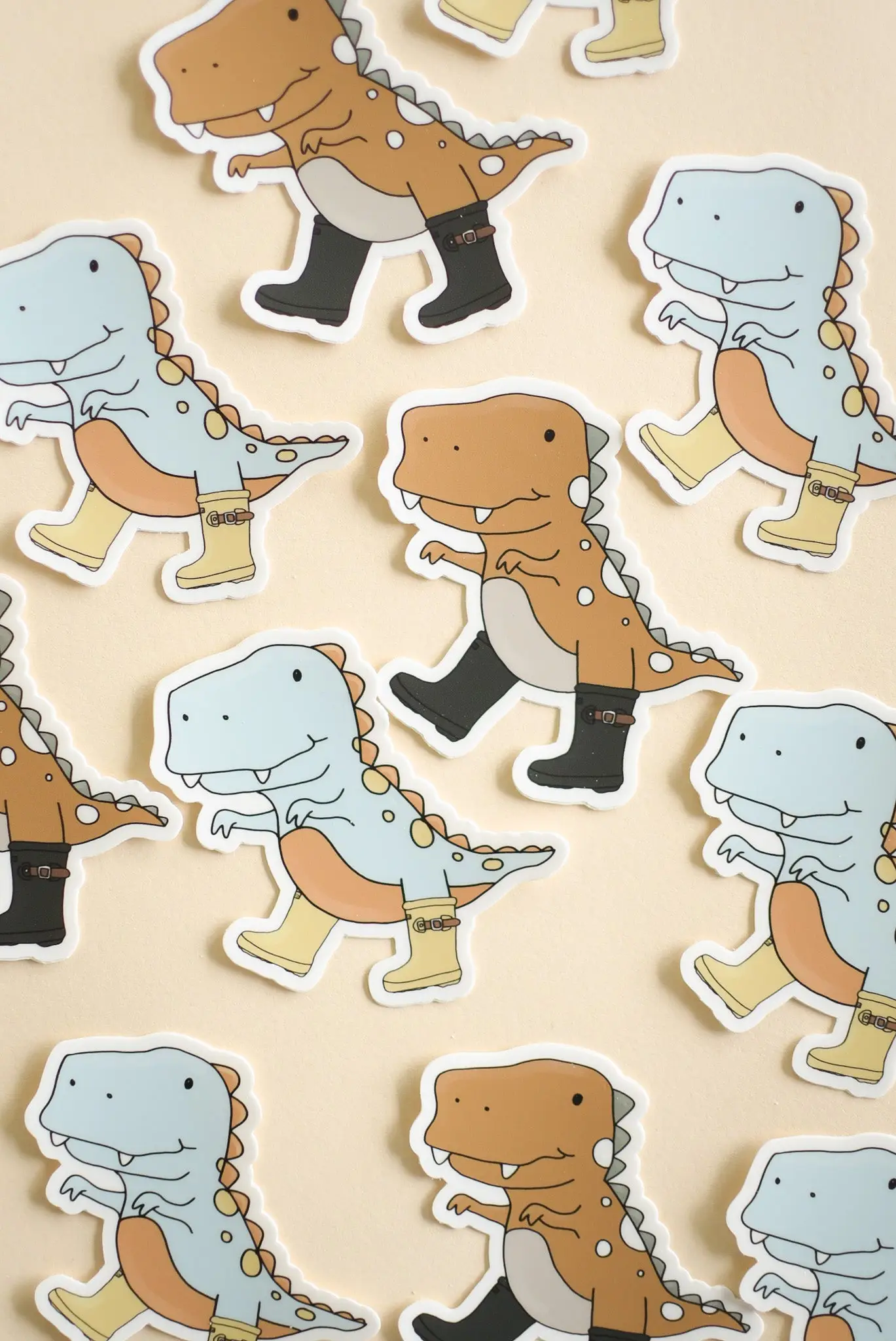 Dinosaur (Brown) Sticker