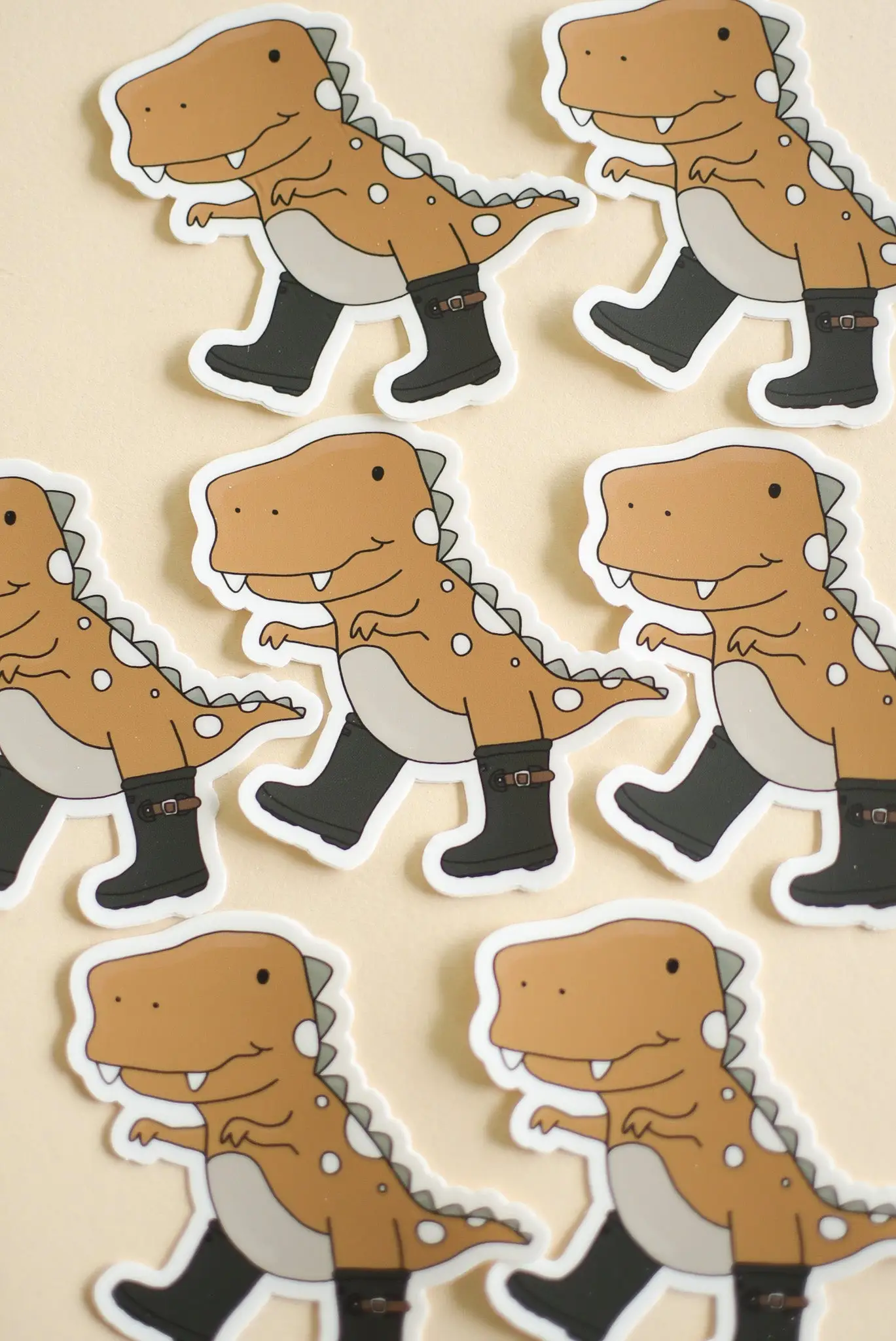 Dinosaur (Brown) Sticker
