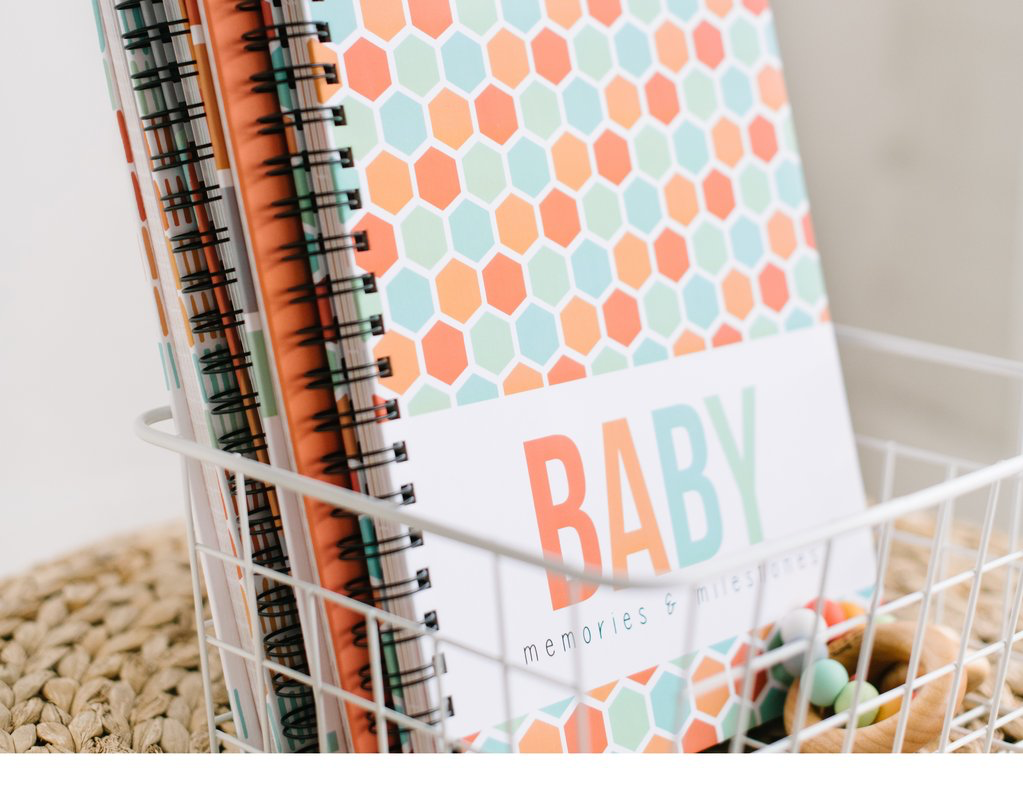 Sherbet Honeycomb- Baby Memory Book
