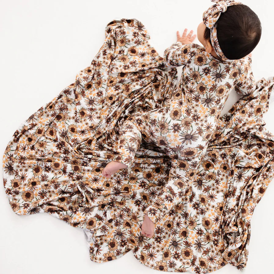 Wildflower Wilderness Bamboo Swaddle