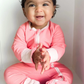 2-Way Zip Romper - Strawberry