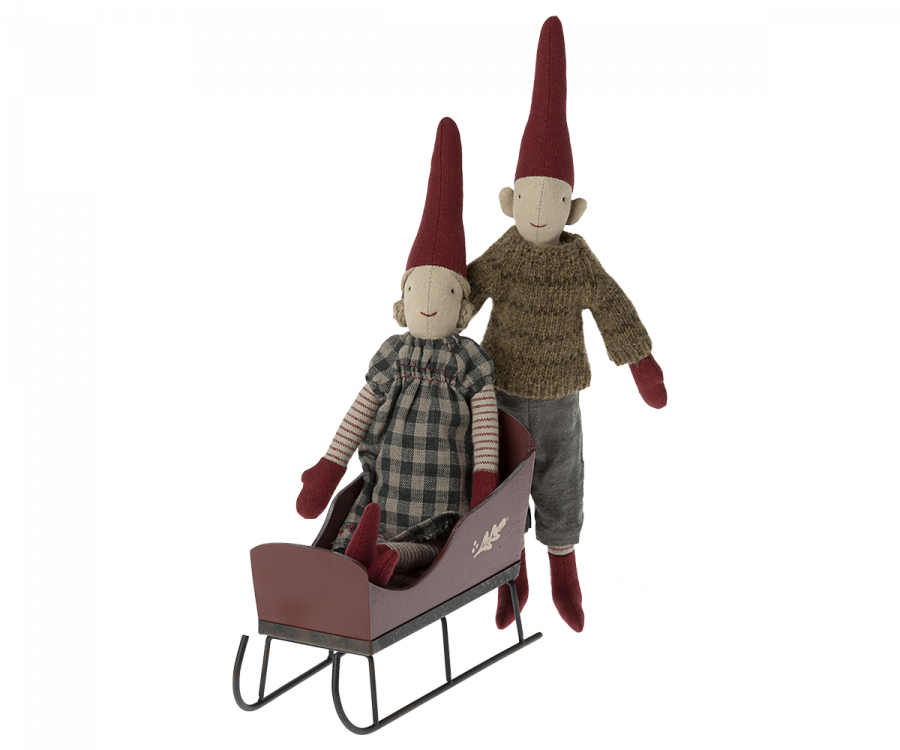 Sleigh, Mini - Red