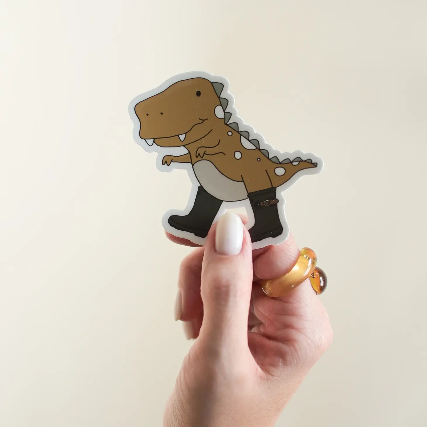 Dinosaur (Brown) Sticker